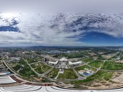 青岛西客站全景