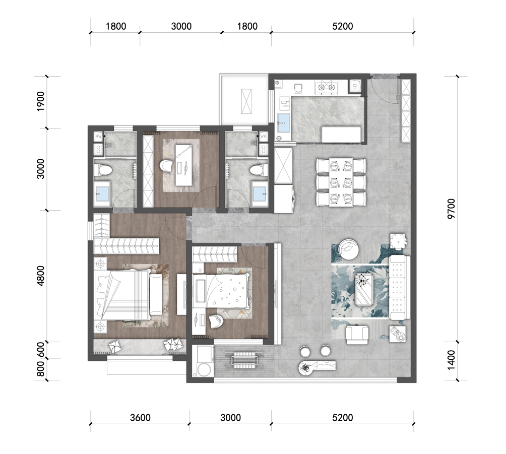 建面约135㎡三居两厅两卫.png