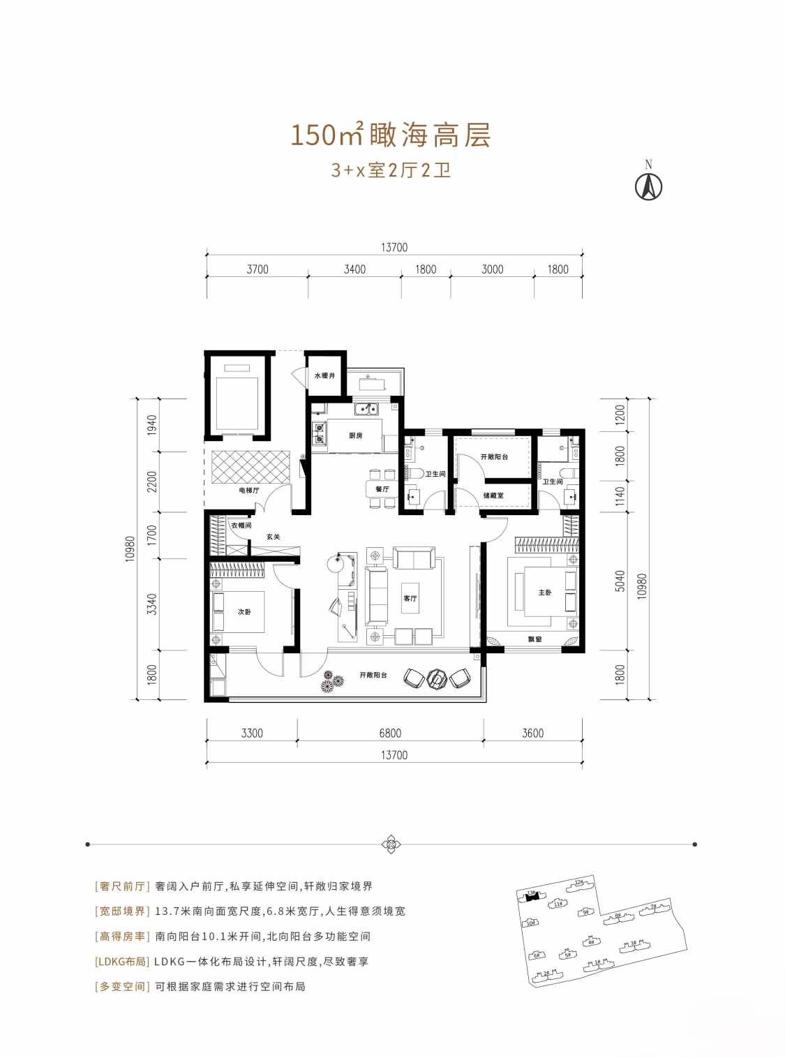 唐岛湾君汇_户型图_150㎡25F高层3+x室两厅两卫.jpg